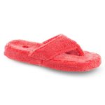 ACORN Women’s Spa Thong Slippers – Lobster Red