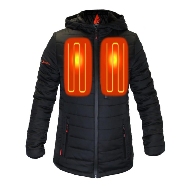 ActionHeat 5V Battery Heated Insulated Puffer Jacket W/ Hood – Women's ...