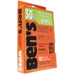Ben’s 30 Tick & Insect Repellent Wipes 12/Box