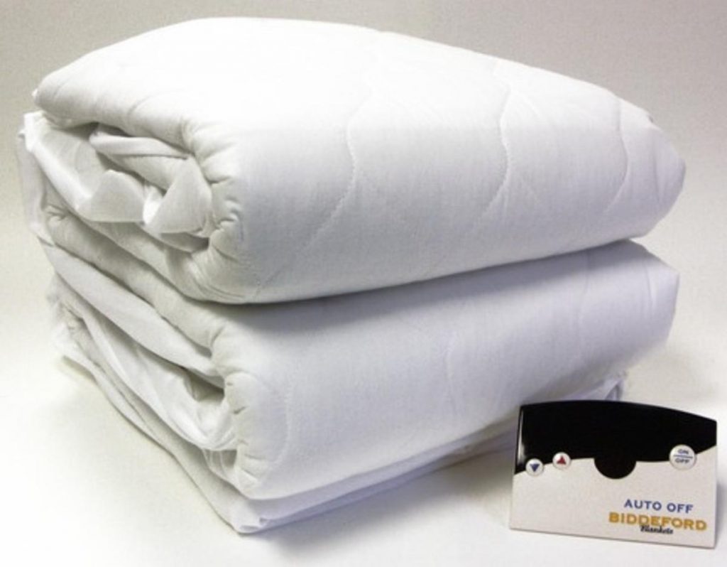 biddeford heated mattress pad shows e