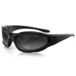 Bobster Raptor II Round Sunglasses – Black Frame with 3 Lenses