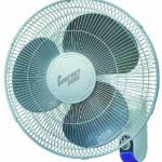 Comfort Zone 16 Inch Wall Mount Fan With Remote