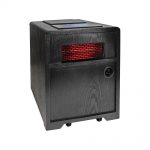 Comfort Zone CZHHAP Quartz Infrared Electric Cabinet 3-in-1 Heater – Black