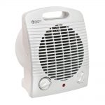 Comfort Zone CZ35 Radiant Electric Wire Element Personal Fan Forced Heater – White