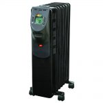Comfort Zone CZ9009 Oil-Filled Electric Radiator Heater – Black