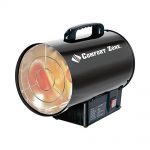 Comfort Zone CZPP200 Radiant Propane Portable Forced Air Heater – Black