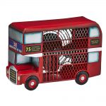 DecoBreeze Figurine Fan – Double Decker Bus