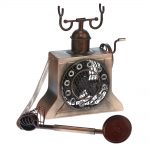 DecoBreeze Figurine Fan – Antique Copper Phone