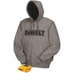 DeWalt 20V/12V MAX Heated Hoodie – Gray (Hoodie & Adapter Only)