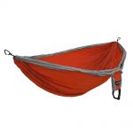 Eagles Nest Outfitters Double Deluxe Hammock – Orange/Grey