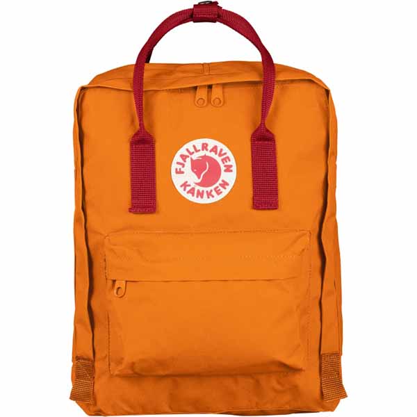 fjallraven orange backpack