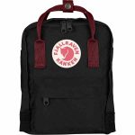 FjallRaven Kanken Mini Kids Backpack – Black/Ox-Red
