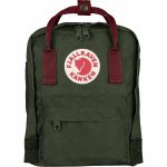 FjallRaven Kanken Mini Kids Backpack – Forest-Green/Ox-Red