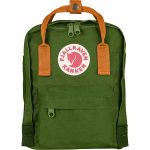 FjallRaven Kanken Mini Kids Backpack – Leaf-Green/Burnt-Orange