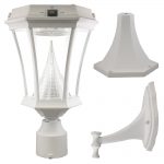 Gama Sonic Victorian Solar Lamp – White
