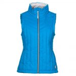 Gerbing Women’s Heated Puffer Vest, Blue – 7V Battery