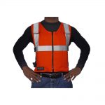 Glacier Tek Original Cool Vest Orange Banox FR3 with Protect Pack