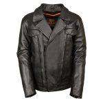 Milwaukee Leather Men’s Utility Pocket Vented Cruiser Jacket