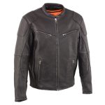 Milwaukee Leather Men’s Vented Scooter Jacket with Cool Technology