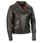 Milwaukee Leather Women’s Lightweight Lace to Lace Motorcycle Jacket