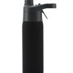 O2 Cool Vacuum Insulated Stainless Steel Bottle with Windsor Mist ‘N Sip Top – 20oz. Black