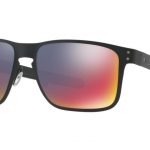 Oakley Holbrook Metal Sunglasses Matte Black w/Positive Red Iridium