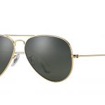 Ray-Ban Aviator Classic Sunglasses with Gold Frame/Green Classic G-15 Lens