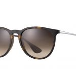 Ray-Ban Erika Classic Sunglasses with Tortoise/Gunmetal Frame/Brown Gradient Lens