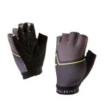 SealSkinz Women’s Stelvio Fingerless Gloves – Yellow/Black/Charcoal