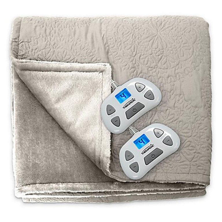 Serta Designer Medallion Quilted Heated Blanket King Conquer the