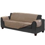 Serta Microsuede Diamond Quilted Electric Warming Furniture Sofa Protector