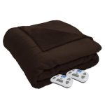 Serta Silky Plush Heated Blanket with Digital Controller – Queen