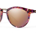 Smith Archive Questa Sunglasses Flecked Mulberry Tortoise Carbonic Rose Gold Mirror