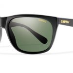Smith Archive Tioga Sunglasses Matte Black Carbonic Polarized Gray Green