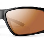 Smith Challis Bifocal Sunglasses Black Carbonic Polarized Copper Mirror 2.00