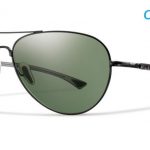 Smith Lifestyle Audible Sunglasses Matte Black Chromapop+ Polarized Gray Green