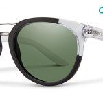 Smith Lifestyle Bridgetown Sunglasses Matte Black Crystal Block Chromapop Polarized Gray Green