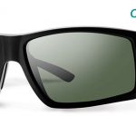 Smith Lifestyle Challis Sunglasses Matte Black Chromapop Polarized Gray Green