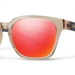 Smith Lifestyle Founder Slim Sunglasses Desert Crystal Smoke Chromapop Sun Red Mirror