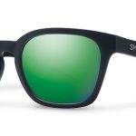 Smith Lifestyle Founder Slim Sunglasses Matte Black Carbonic Green Sol-X Mirror