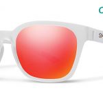 Smith Lifestyle Founder Slim Sunglasses Matte Crystal Red Chromapop Sun Red Mirror