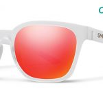 Smith Lifestyle Founder Sunglasses Matte Crystal Red Chromapop Sun Red Mirror