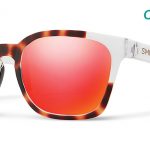 Smith Lifestyle Founder Sunglasses Matte Tortoise Crystal Block Chromapop Sun Red Mirror