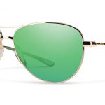 Smith Lifestyle Langley Sunglasses Gold Carbonic Green Sol-X Mirror