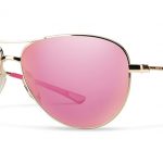 Smith Lifestyle Langley Sunglasses Gold Carbonic Pink Sol-X Mirror