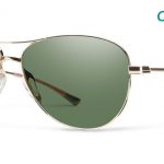 Smith Lifestyle Langley Sunglasses Gold Chromapop Polarized Gray Green