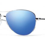 Smith Lifestyle Langley Sunglasses Silver Carbonic Blue Flash Mirror