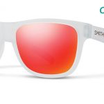 Smith Lifestyle Lowdown Slim Sunglasses Matte Crystal Red Chromapop Sun Red Mirror