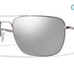 Smith Lifestyle Nomad Sunglasses Matte Silver Chromapop+ Polarized Platinum
