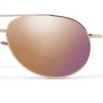 Smith Lifestyle Rockford Sunglasses Gold Carbonic Rose Gold Mirror